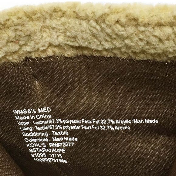 SOLE SENSIBILITY Faux Fur Booties TAN - Picture 5 of 5